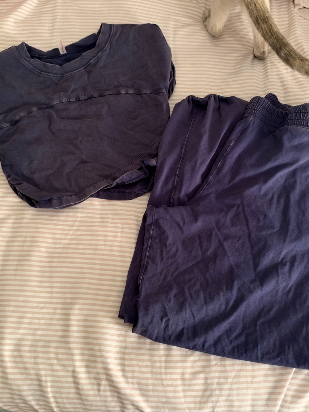 Free People Navy Two-Piece Lounge Set - Picture 2 of 3